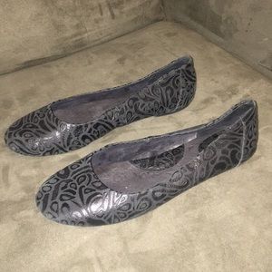 Born Black Leather Flats